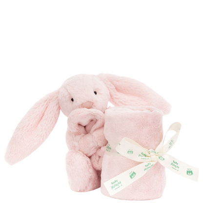 JellyCat Bashful Pink Bunny Soother - Starlet