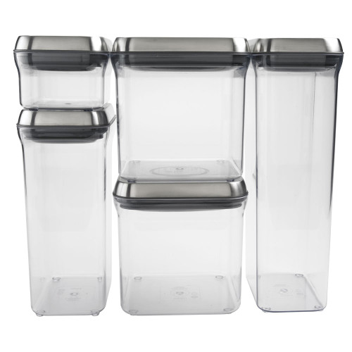 OXO Steel Pop 5 Piece Container Set
