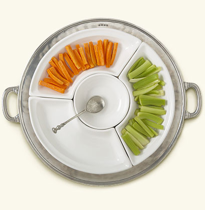 Match Convivio Round Sectional Platter