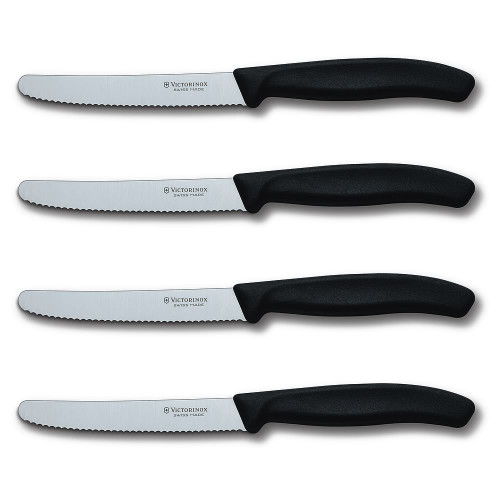 Round Tip Serrated Steak Knife Set 