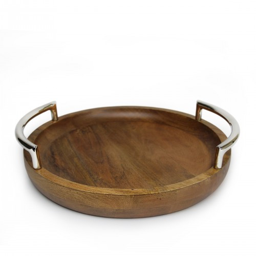 Quest Yacht Wooden Round Tray