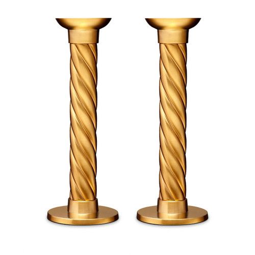 L'Objet Carrousel Gold Candlesticks Set - Large