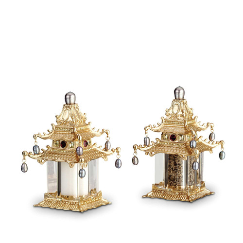 L'Objet Pagoda Salt and Pepper Set