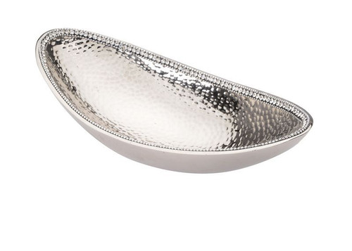 Classic Touch Boat Bowl with Diamonds
