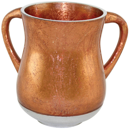 Unbreakable Aluminum  Washing Cup- Copper Leaf