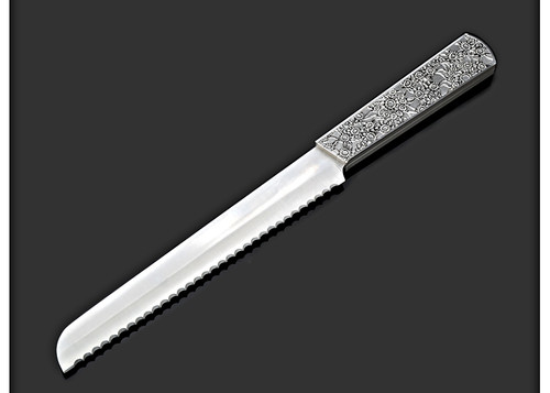 Metalace Late Blooming Challah/ Bread Knife