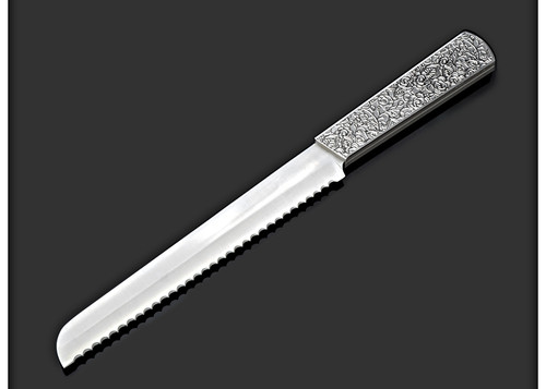Metalace Sleeping Beauty Challah/ Bread Knife