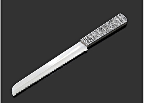 Metalace Ribbon Lace Challah/ Bread Knife 