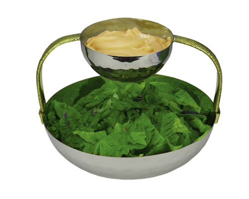 Spaghetti Gold Chip & Dip Bowl (SPCD814)