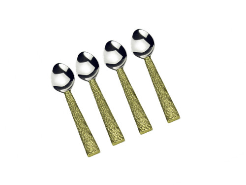 Spaghetti Gold Dessert Spoons(Set of 4) (SPSS22)