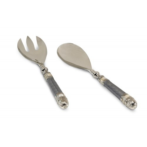 Julia Knight Classic Salad Server Set- Platinum