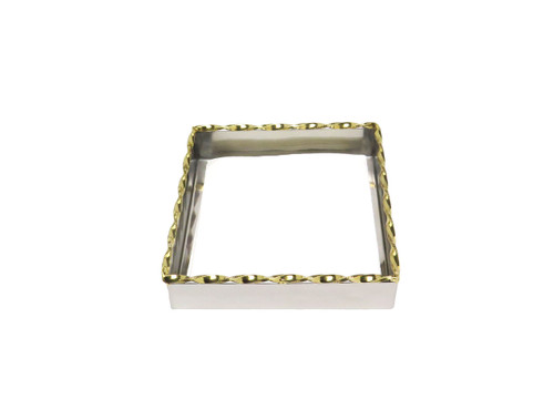 Two Tone Twisted Square Napkin Holder