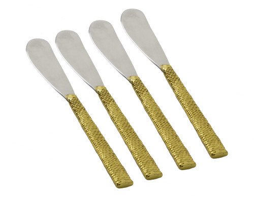 Spaghetti Gold Dessert Knives (Set of 4)