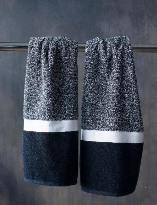 Black & White Oversized Hand Towel