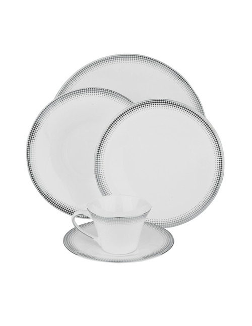 Dior Ambassador Silver Bone China (Traditional Service for 1)