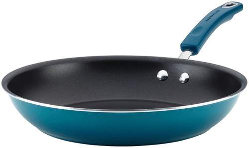  Rachael Ray 12.5" Hard Enamel Aluminum Nonstick Skillet - Marine Blue