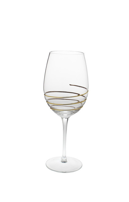 Swirl Gold Water Glasses (Set of 6) (CSWG389)