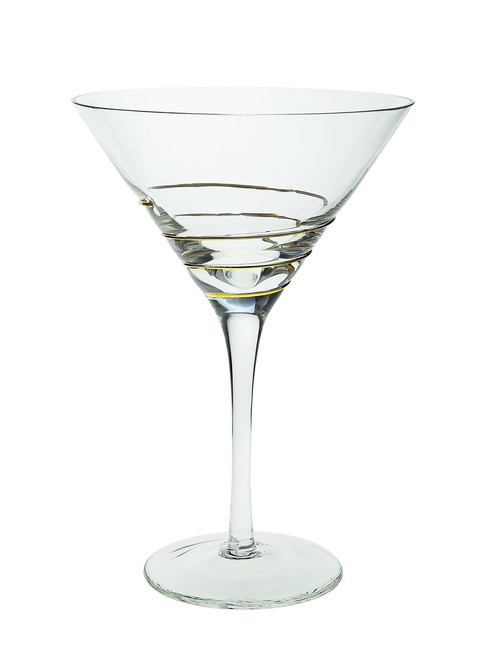 Swirl Gold Martini Glasses (Set of 4) (CSMG390)