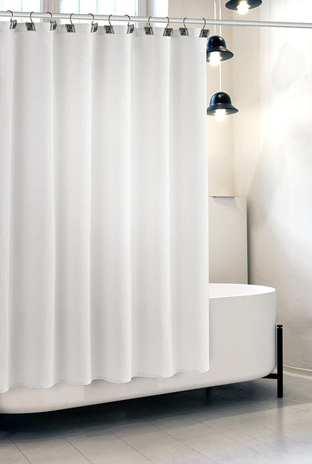 White Waffle Shower Curtain (CWW-44326)