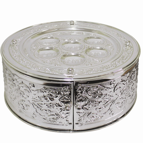 Silver Plated 3 Tier Seder Plate (SPTF11052)