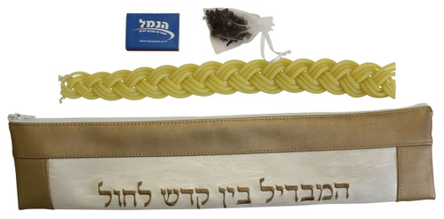 Vinyl Havdalah Set - Gold (GMG-HSV-4)