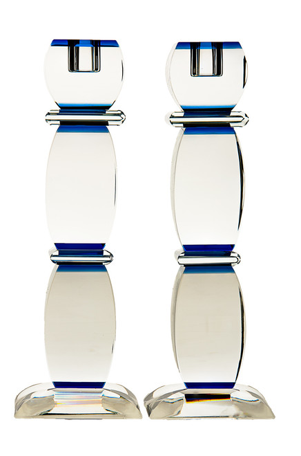 Sterling Silver Rounded Candlestick Set (16419B)