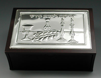 Wood & Silver Plated Bencher Holder - Top Opening (1026)