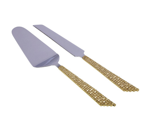 Cake Servers With Mosaic Design (Set Of 2)