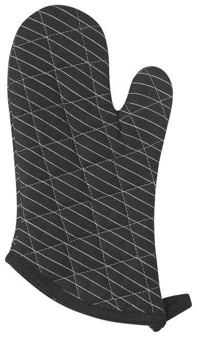 Black Pinstripe Superior Oven Mitt