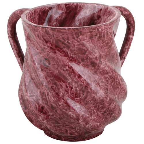 Spiral Design Washing Cup Mock Marble Wine