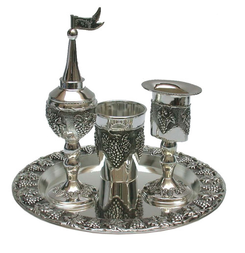 Havdalah Set 4 pc Grape Design