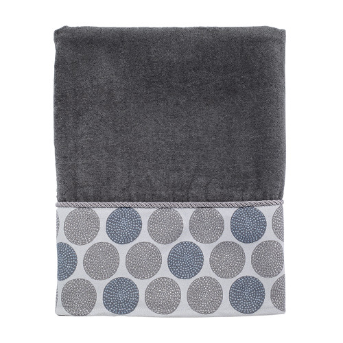 Dotted Circles Nickel Bath Towel