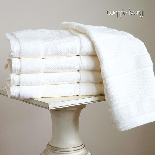 Waffle Ivory Oversized Hand Towel