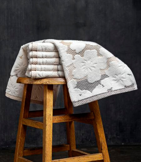 Blossom White Oversized Hand Towel