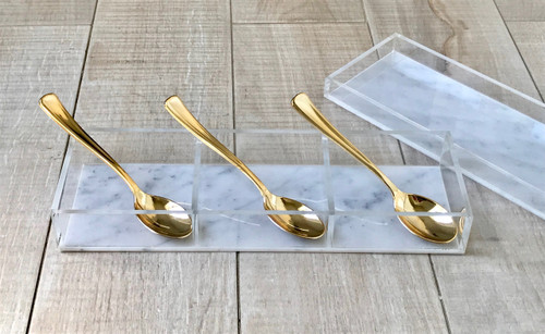 Marble Design Rectangle 3 Sectional with Lid