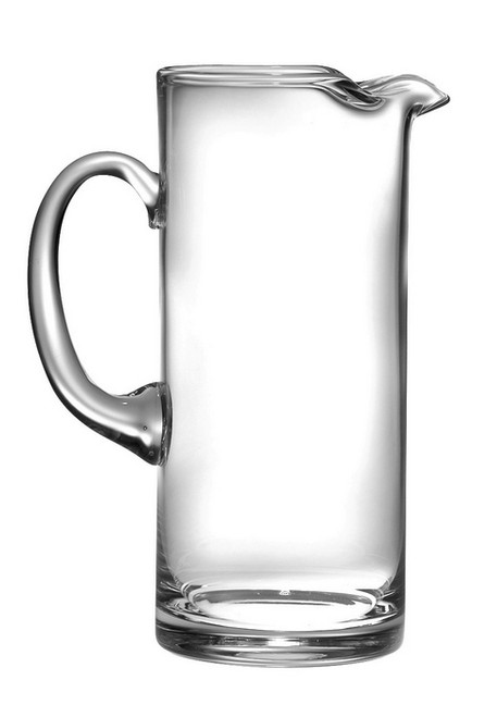 Classic Clear Cylinder Pitcher with Handle