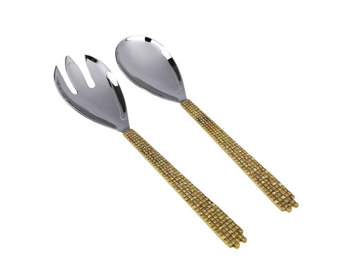 Set Of 2 Salad Servers Tervy Mosaic Design
