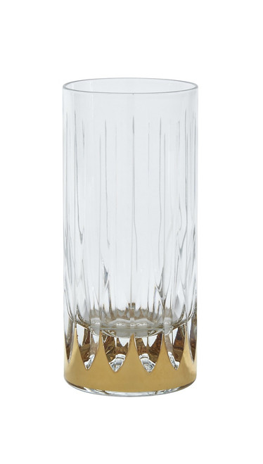 Atlanta Water Glasses, Set of 6, 24K Gold
