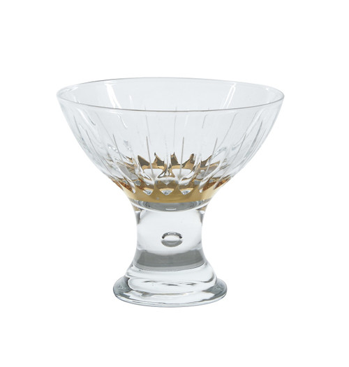 Atlanta Dessert Cups, Set of 6, 24K Gold