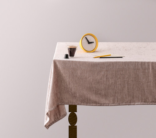 Taupe Velvet Tablecloth