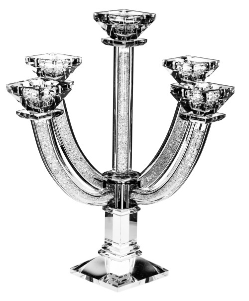 Crystal Candelabra with Crystal Stone Branches