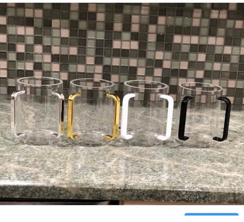 Lucite Washing Cup with Colored Handles