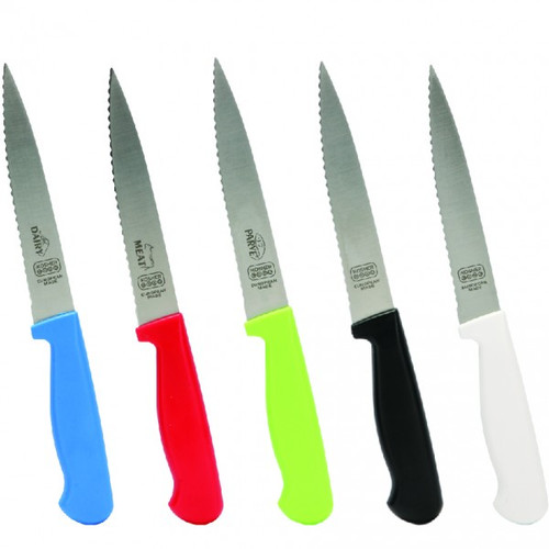 Set of 3 6" Knife - Pointed Tip/Wave Edge