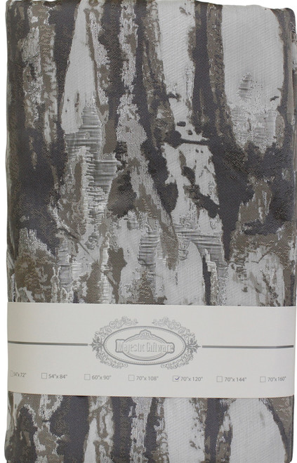 Jacquard Tablecloth Grey/Brown