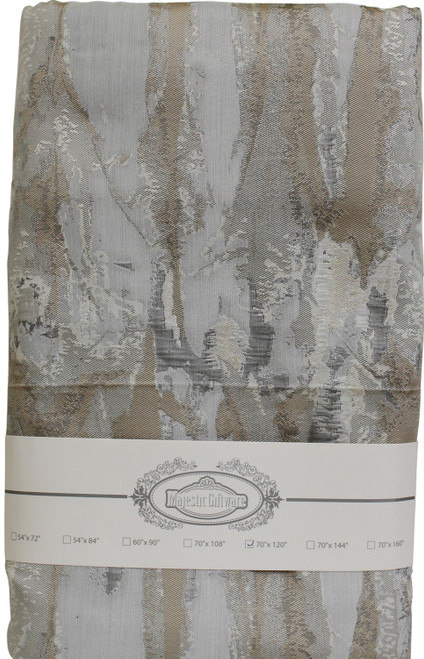 Jacquard Tablecloth Grey/Beige