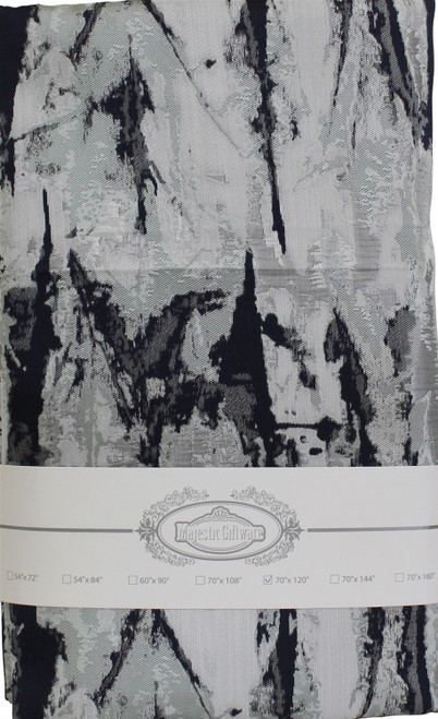 Jacquard Tablecloth Grey/Black