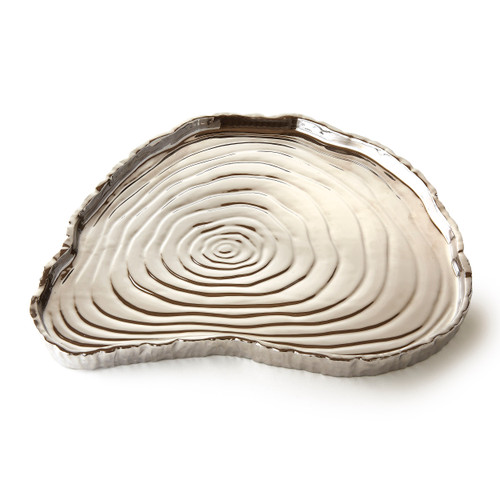 Silver Tree Bark Tray, 13"