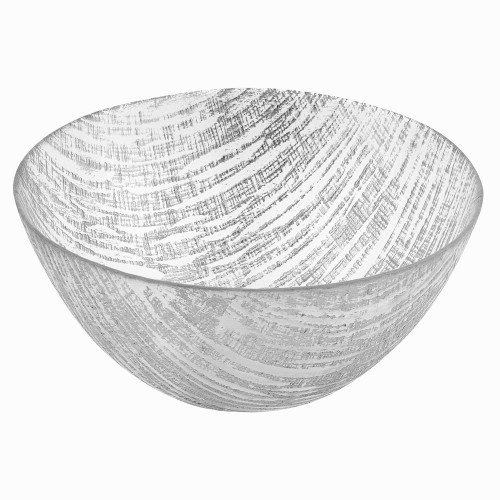 Badash Silver Lines 6" Glass Bowl
