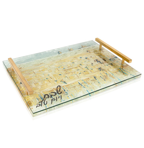 Painted Kosel Challah Board by Zelda