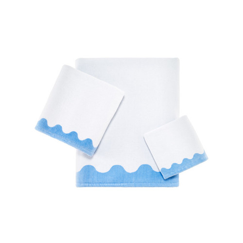 Jonathan Adler Ripple Towel Collection White